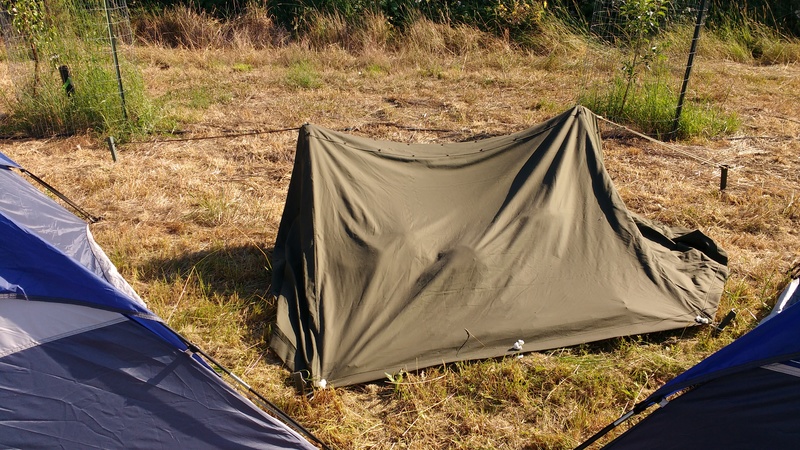 Ben's WW2 tent was added when he got to Rosewold at 3:18am on Sunday after driving.