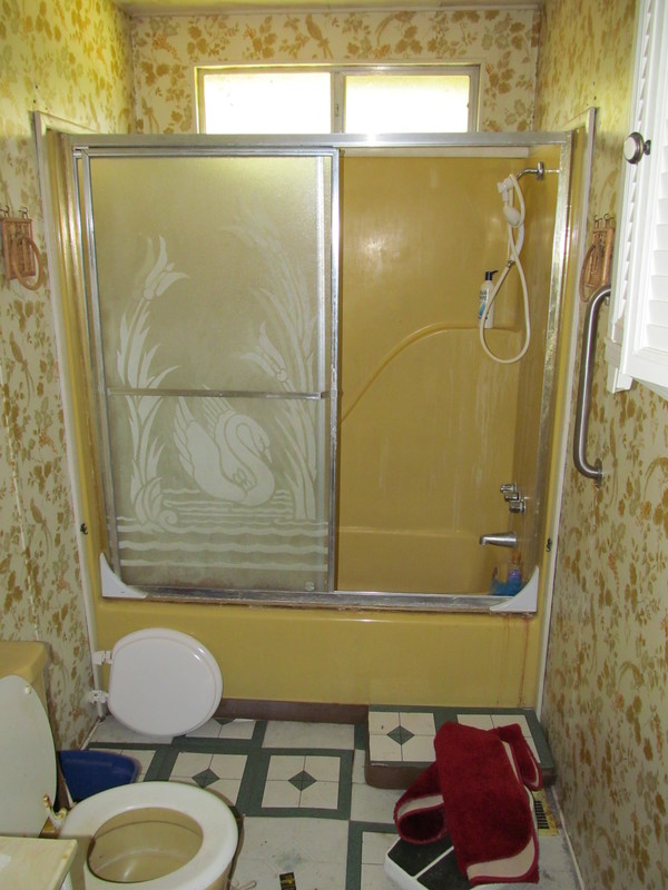 NE Bathroom, Shower and Tub