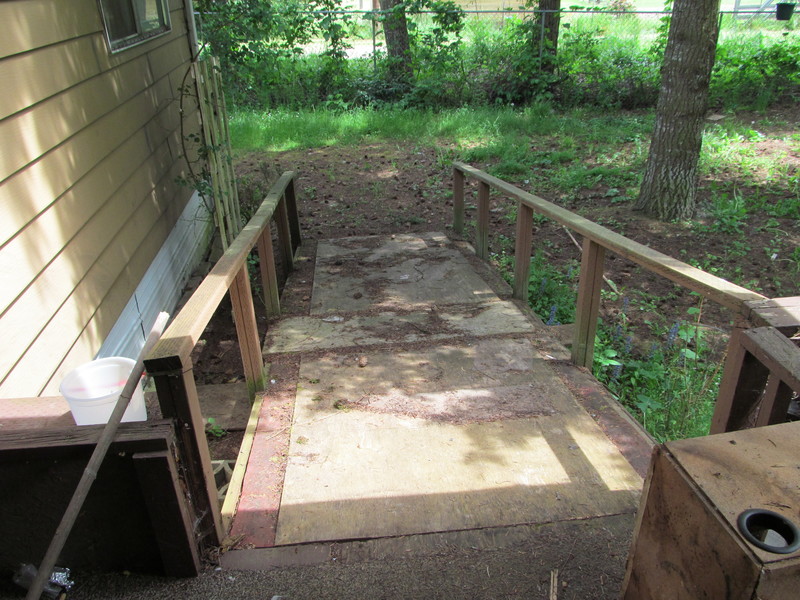Handicapped Access Ramp, looking down (East)