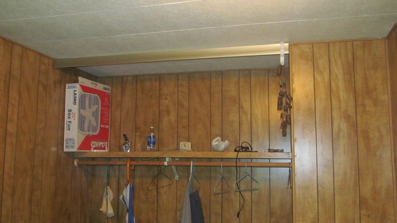 SE bedroom, west wall, top half, southern part.