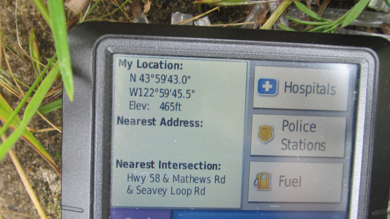 GPS n43.0 w45.5 at empty trailer pad