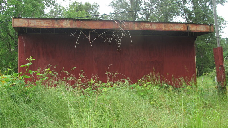South side of red shed