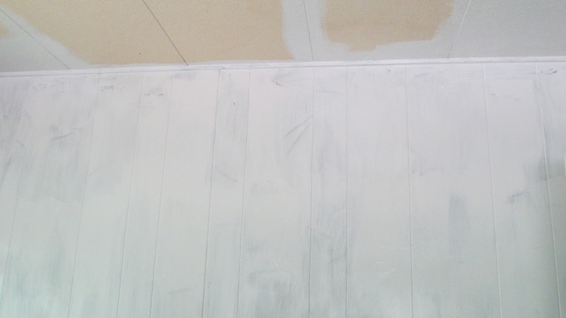 The paneling has little groves that need painting. YUCK. labor intensive.