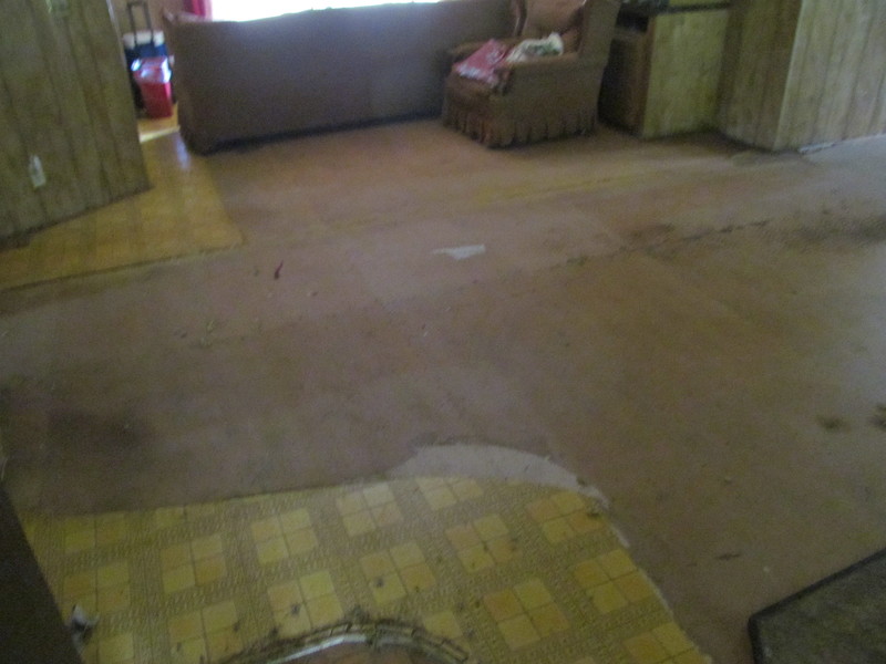 Living room, China room: Wow, look at those floors. The carpets are totally gone.