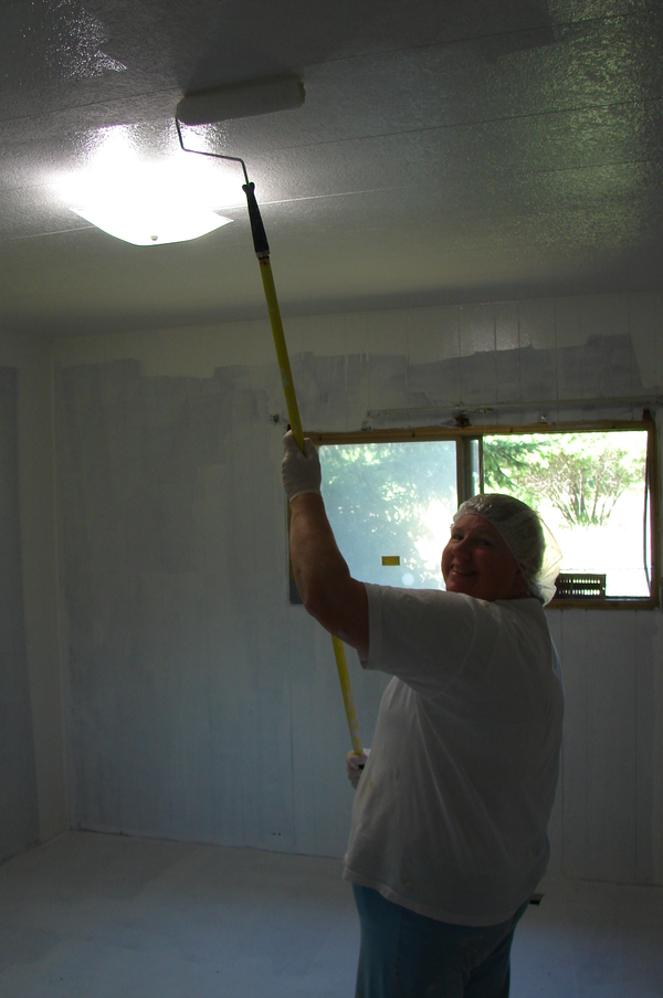 Painting the master bedroom.