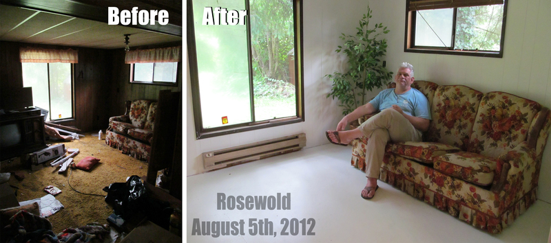 Family Room Before and After (to Aug 5, 2012)
