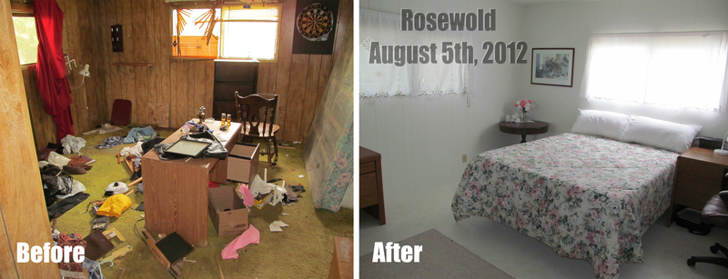 Master Bedroom Before and After (to Aug 5, 2012)