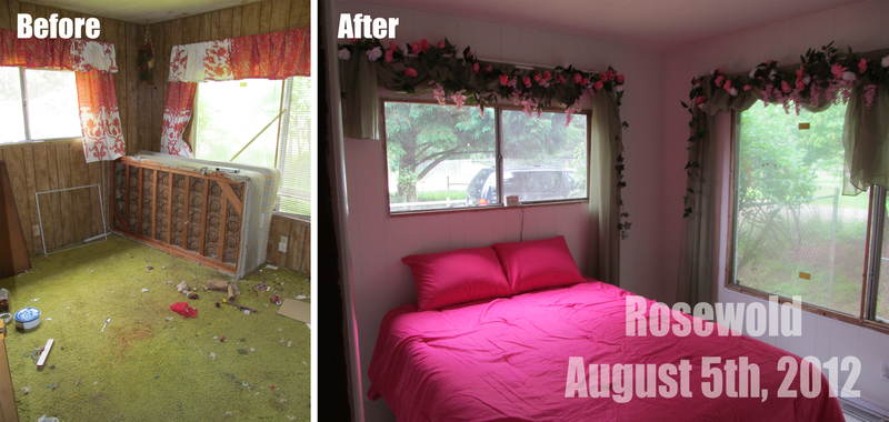 Rose Room Before and After (to Aug 5, 2012)