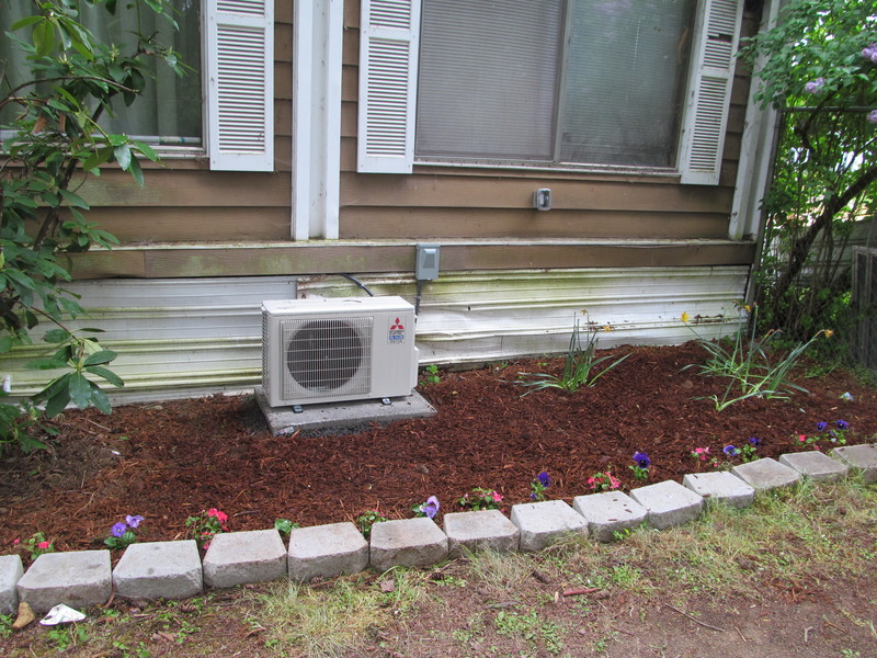 Beautified the east side of the house. HVAC.