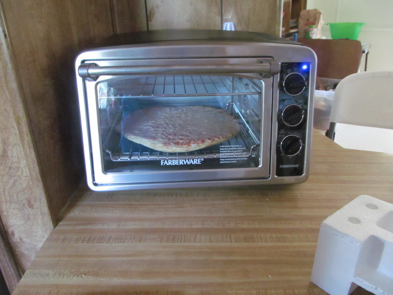 Now it's cooking pizza.