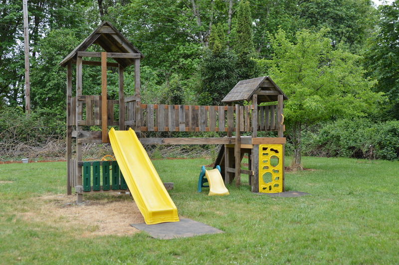 The play structure.
