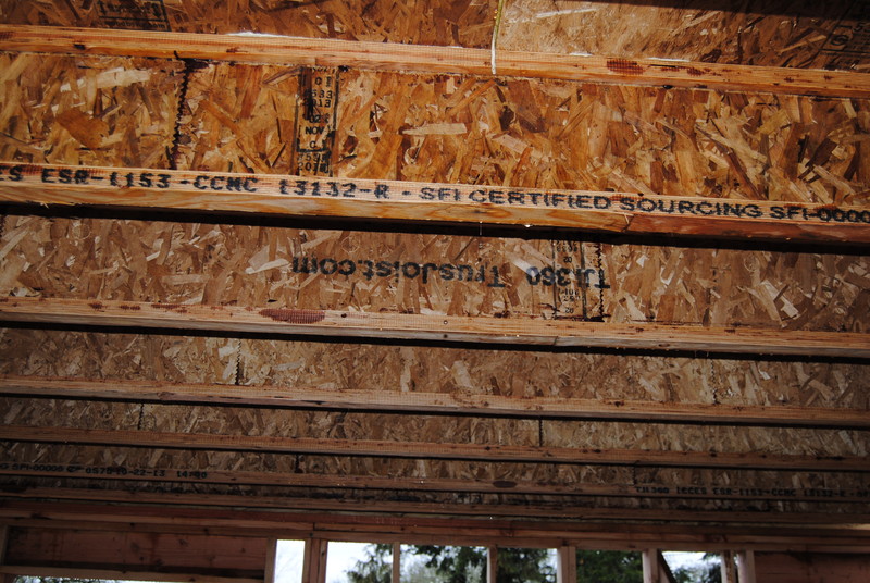 TrusJoist.com, SFI Certified Sourcing. The joists that form the space between Lois's Loft above and Don's Study below.
