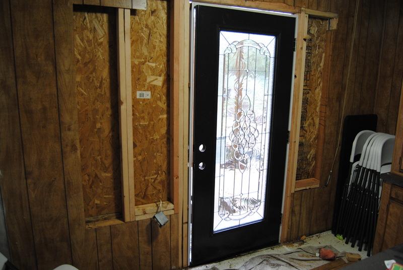 New front door, from the inside.