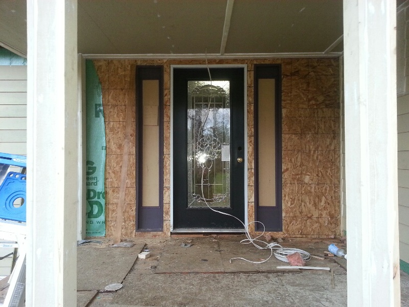 View of the new front entry way, the Grand Entrance.
