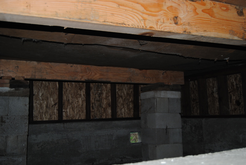 Support beams under the pop-out. The floor was sagging originally.