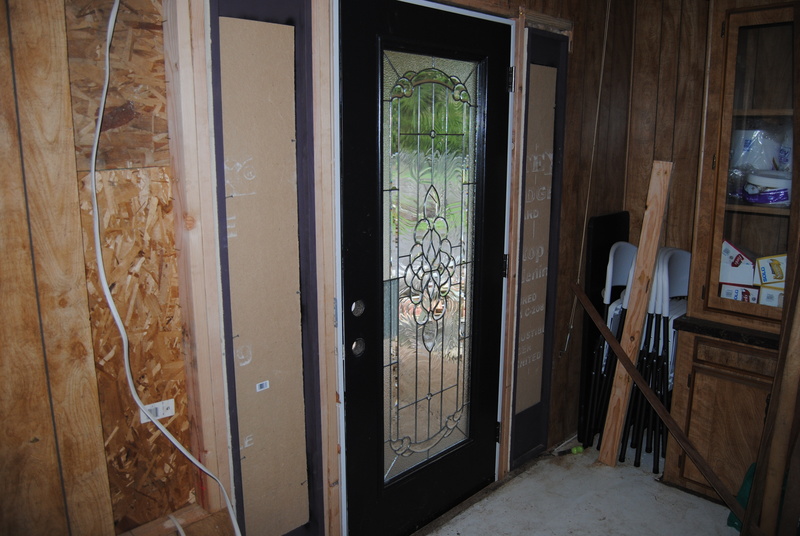 The front door from the inside.