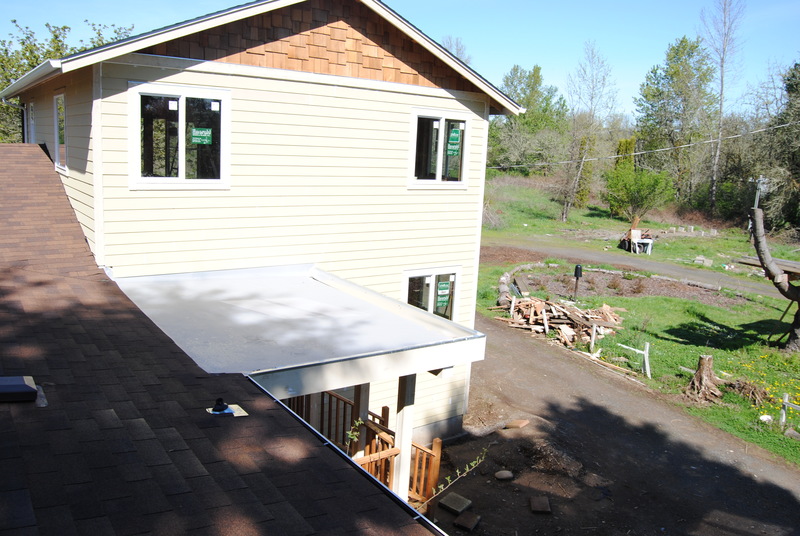 View of the addition from the roof.