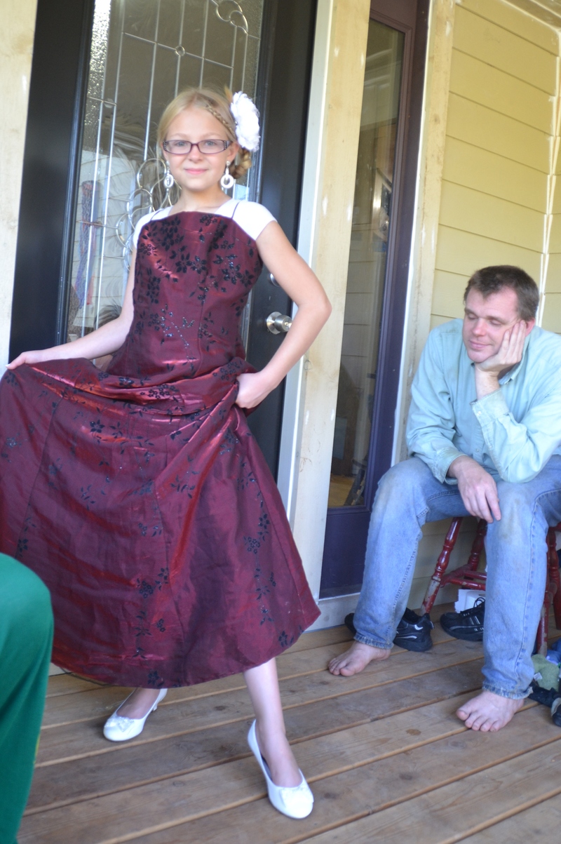 Briyanna modelling a dress. Joseph.