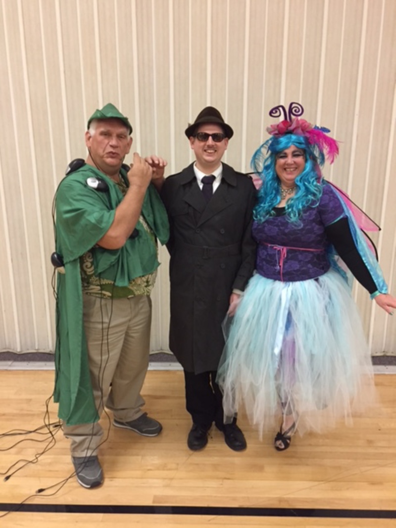 Don, Isaac, and Lois in costume.