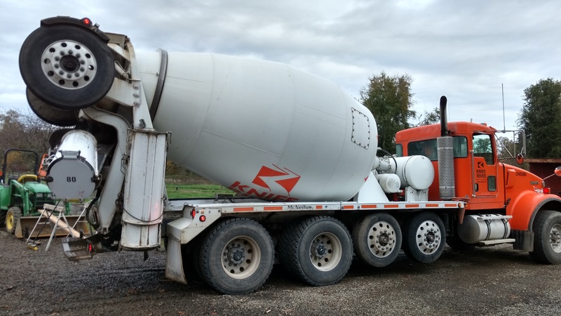 The Cement truck has arrived.