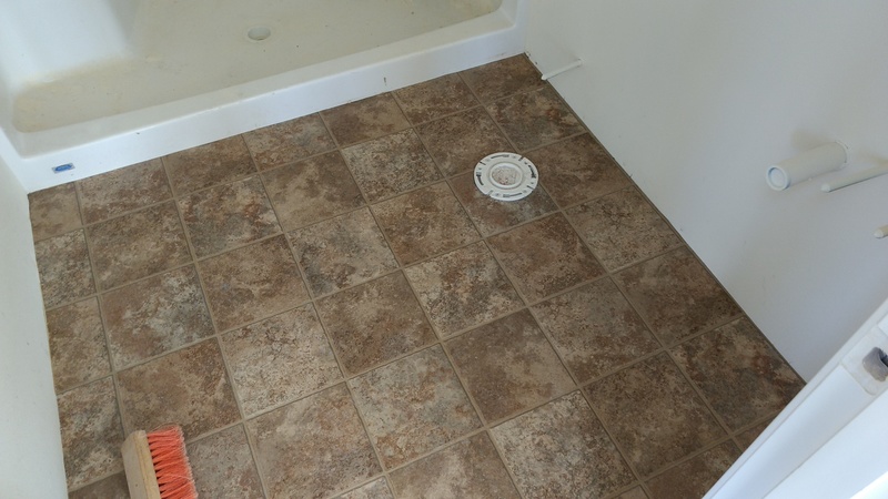 Main bathroom floor.
