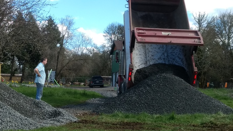 More gravel being delivered.