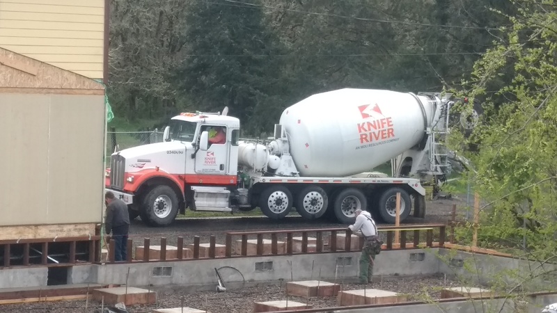 Next cement truck arrives.