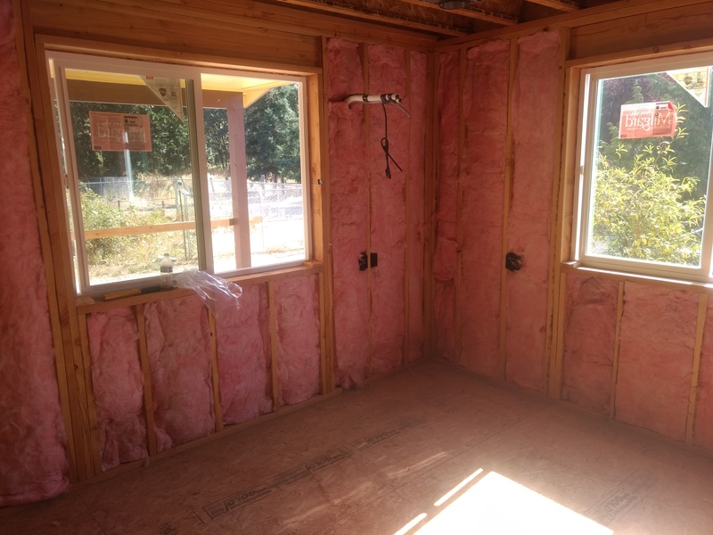 Room1 northeast, partially insulated.