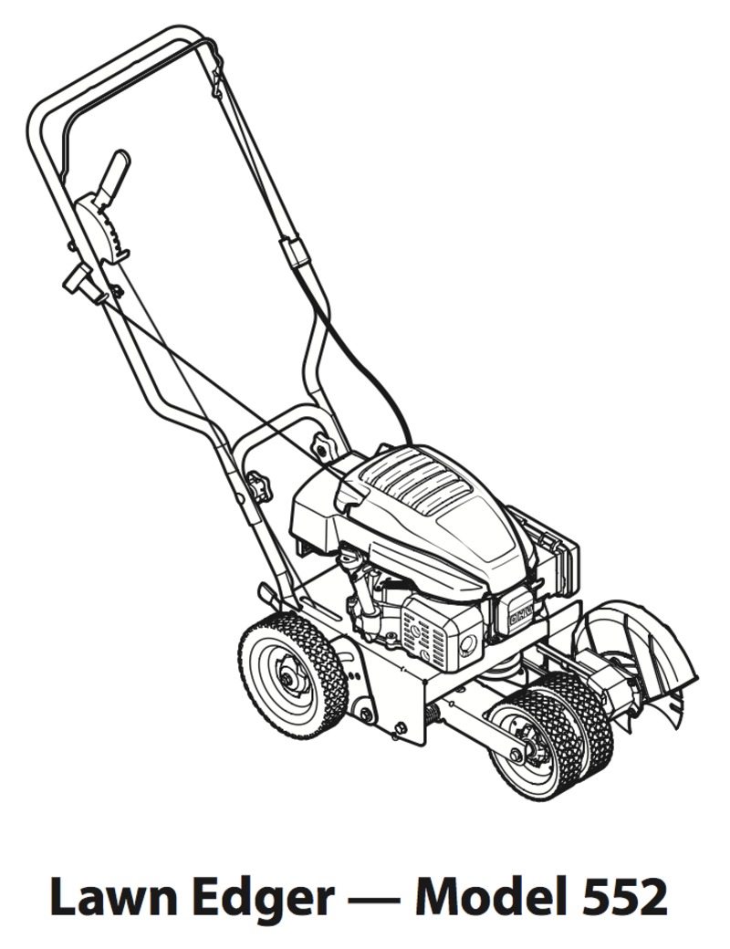Lawn Edger / Trencher that we ordered.