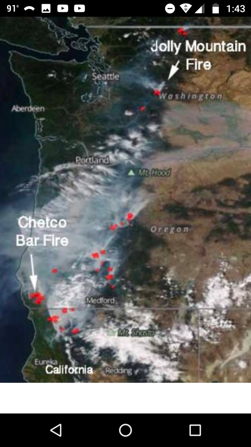 Aug28 Satellite image of the smoke from the fires in our area.