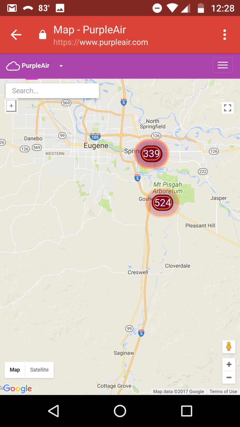 Sep03 The AQI is 524.