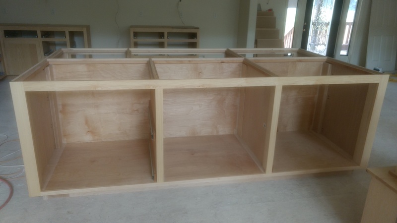 South side of kitchen island