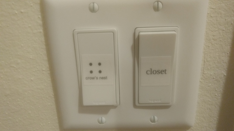 Light switches are labeled because otherwise we end up flipping the wrong one about half the time.