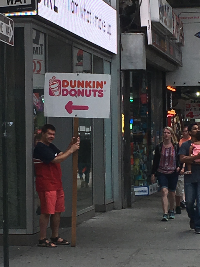 Dunkin Donuts was on just about every corner.