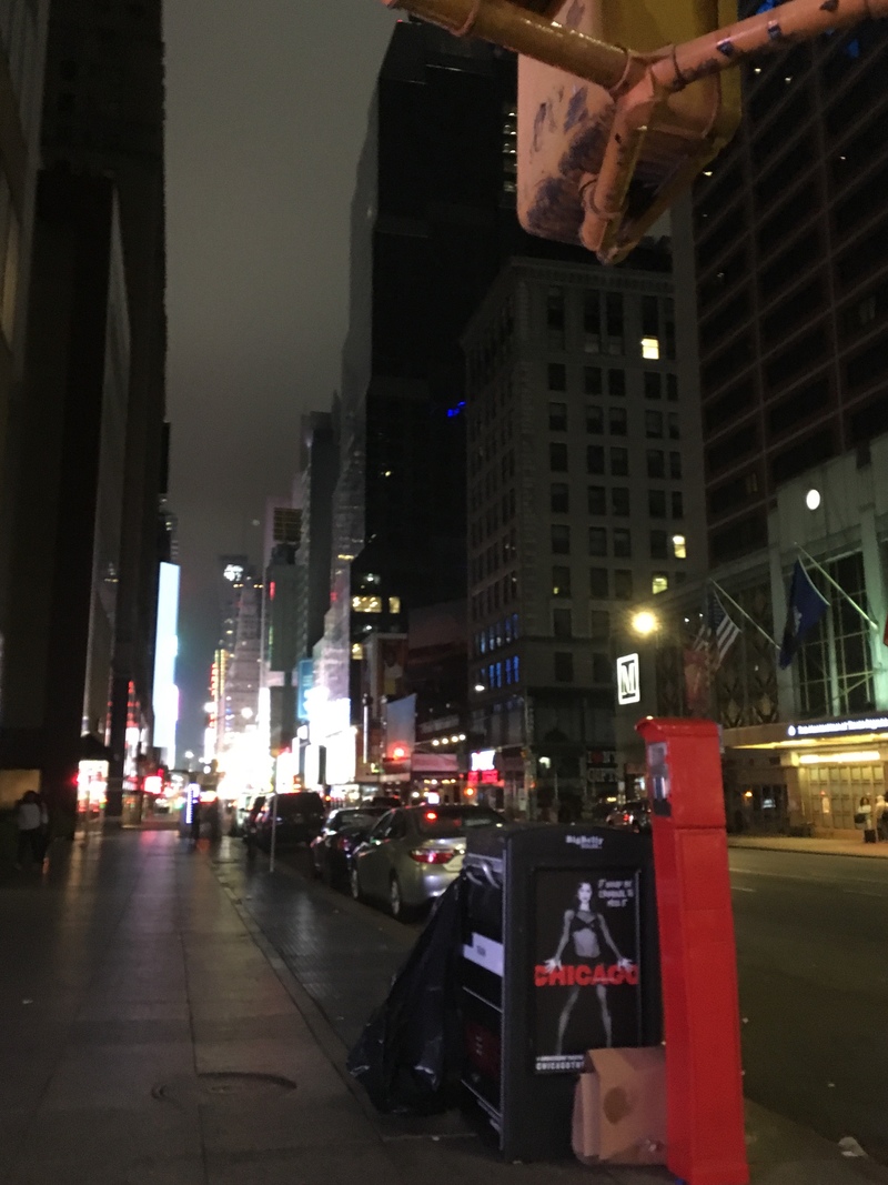 NYC, Times Square, Quiet streets.