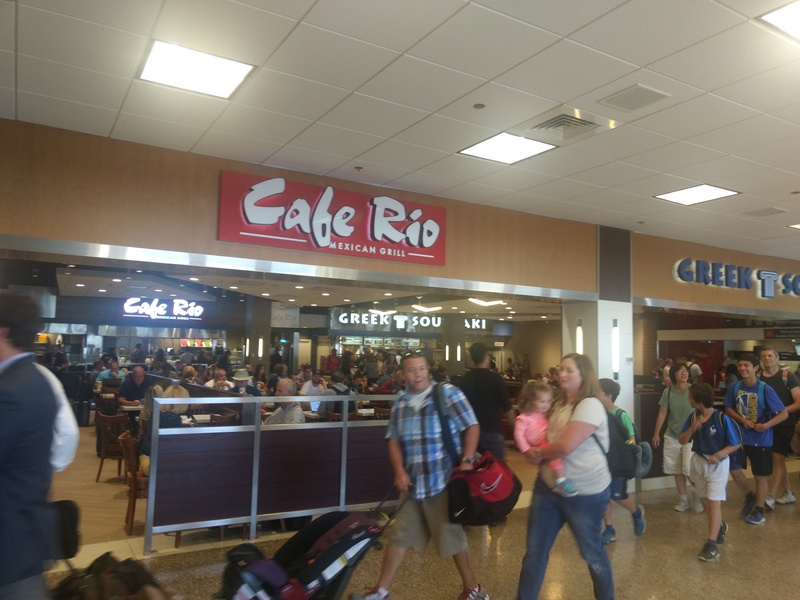 Cafe Rio at the SLC airport