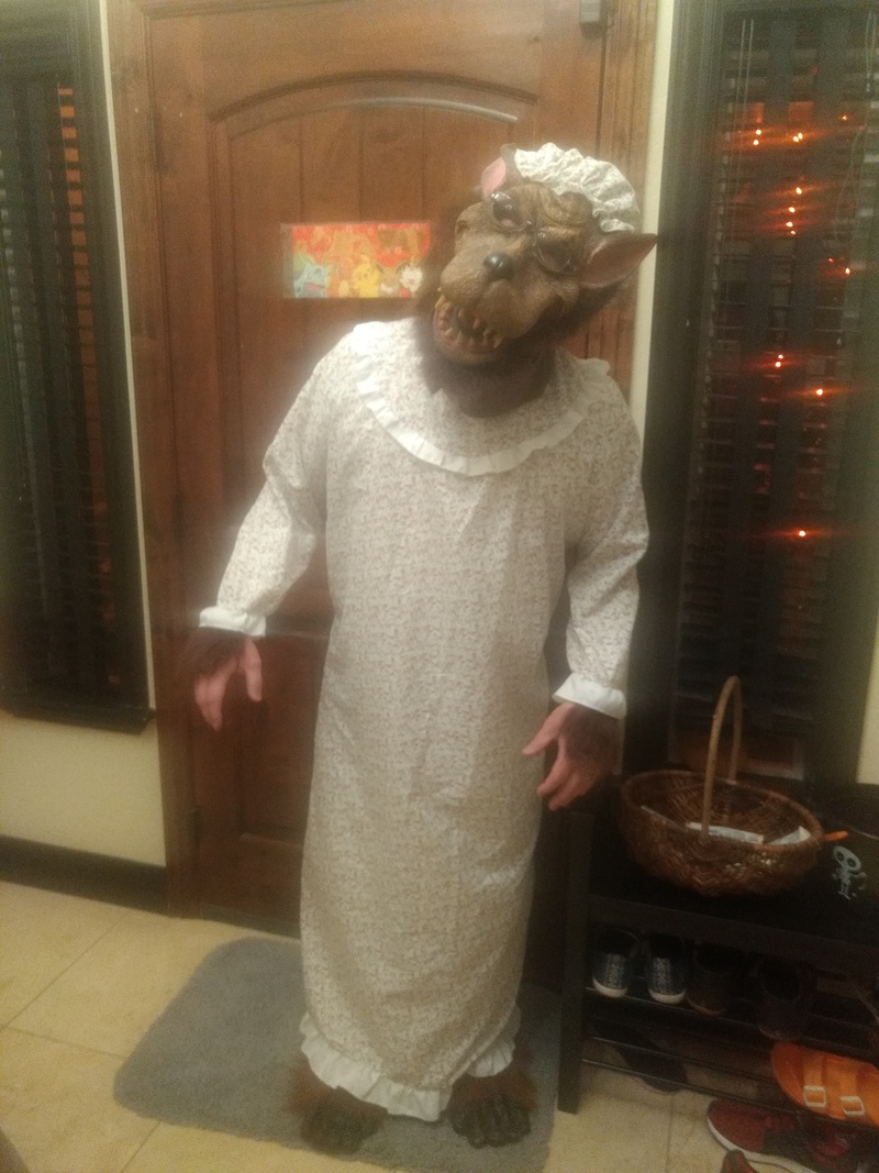 Ben as the Wolf that ate Granny.