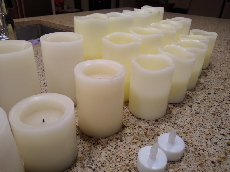 Candles (battery powered)