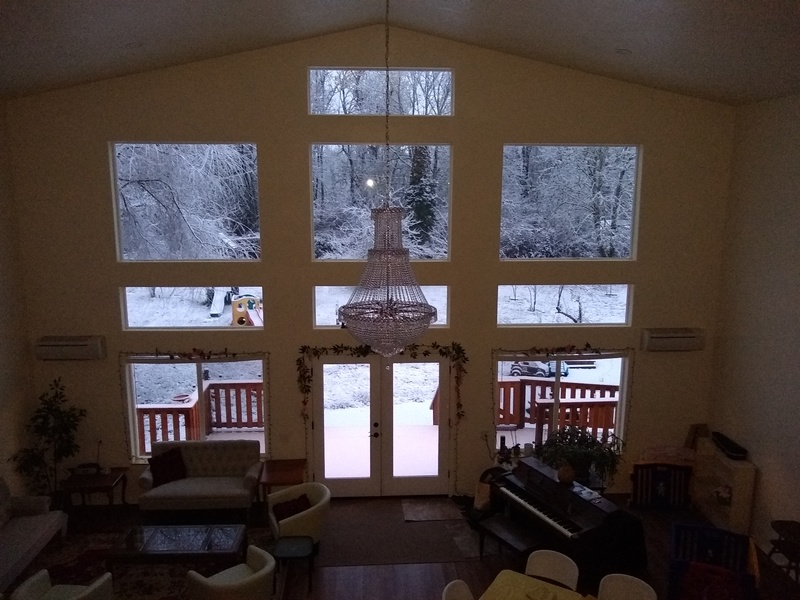 Snow: View through the Great South Window, 7:15