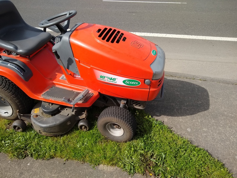 New Mower where we bought it