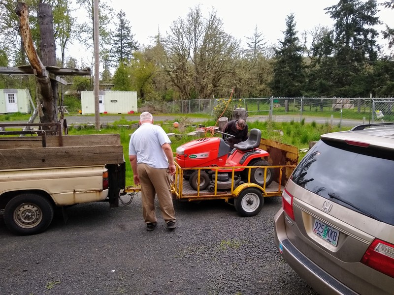 New Mower arrives at Rosewold.