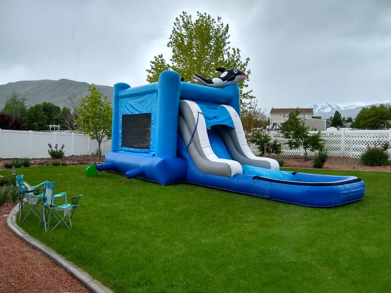 Adele Birthday Party Herriman UT: Bouncy Slide.