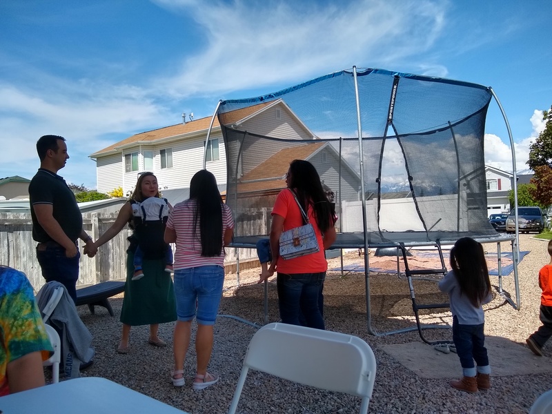 Adele Birthday Party Herriman UT: Trampoline.