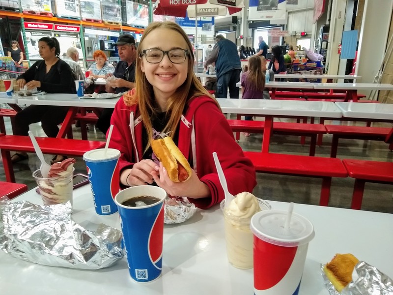 Hollie at Costco Food Court, Boise ID
