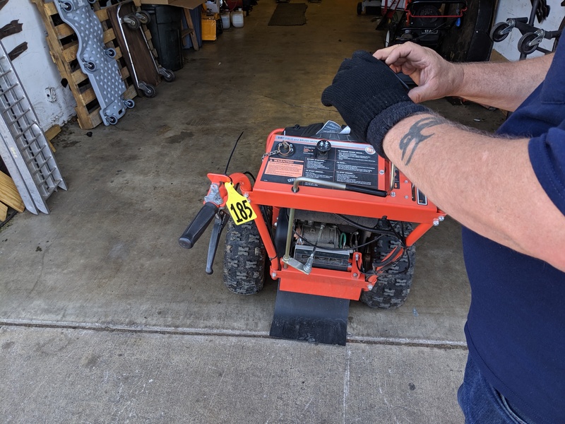Betsie, our DR Brush Mower, is in the shop for repairs.