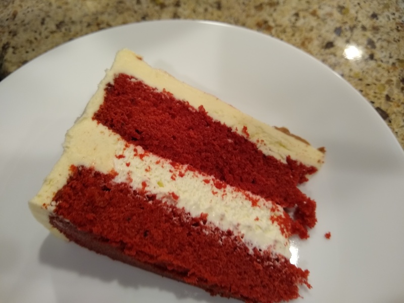 Red Velvet Cake in honor of Daniel and Ann's anniversary.