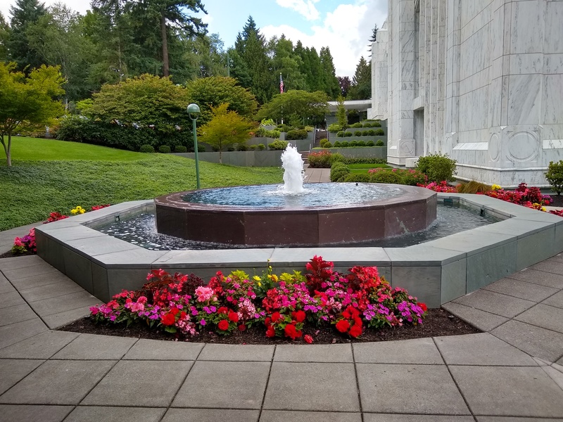 Portland Temple Fountain