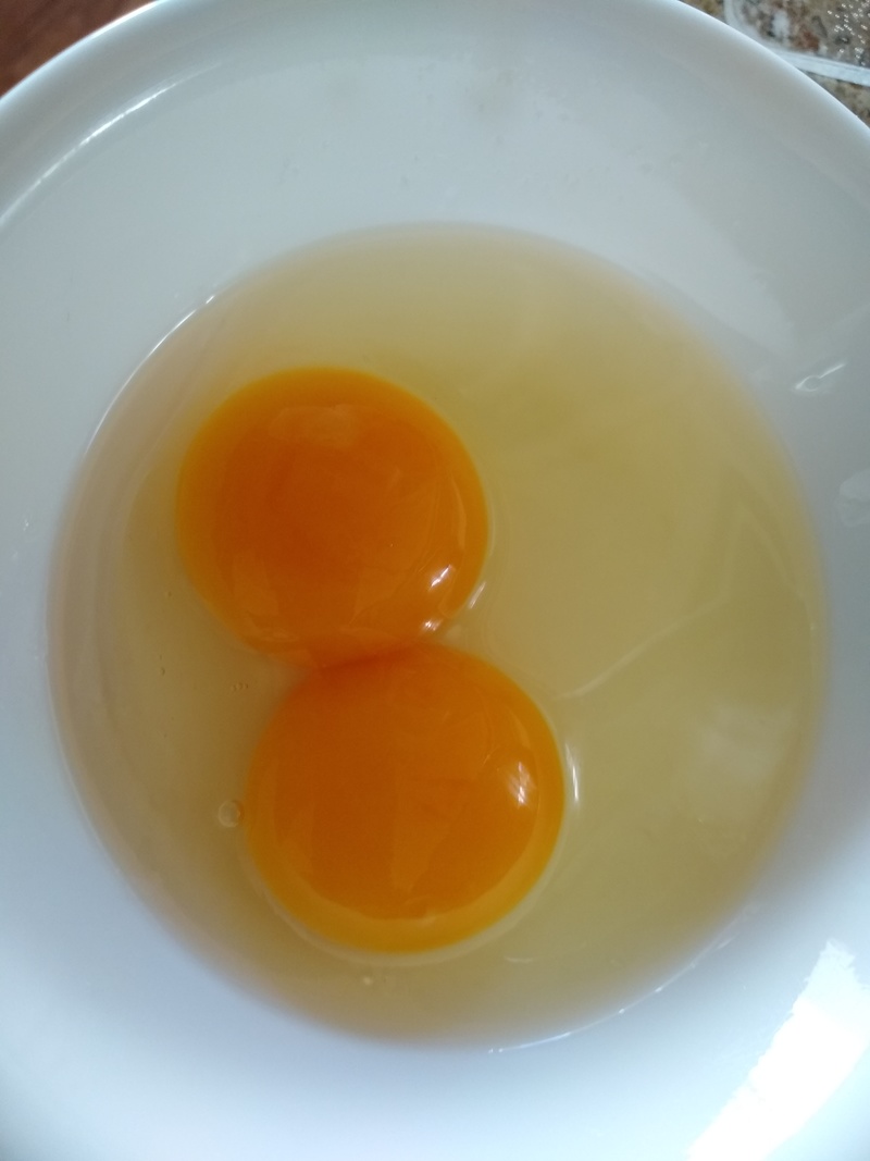 Double yolk egg.