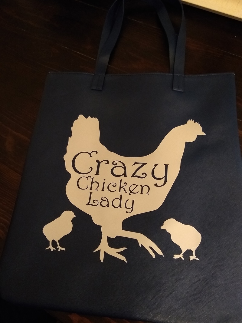 Crazy Chicken Lady bag