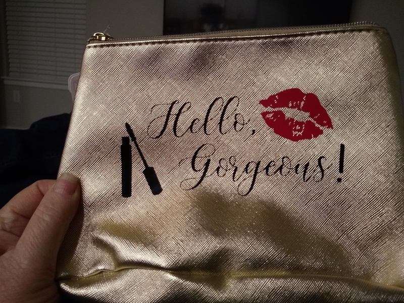 Hello Gorgeous makeup bag.